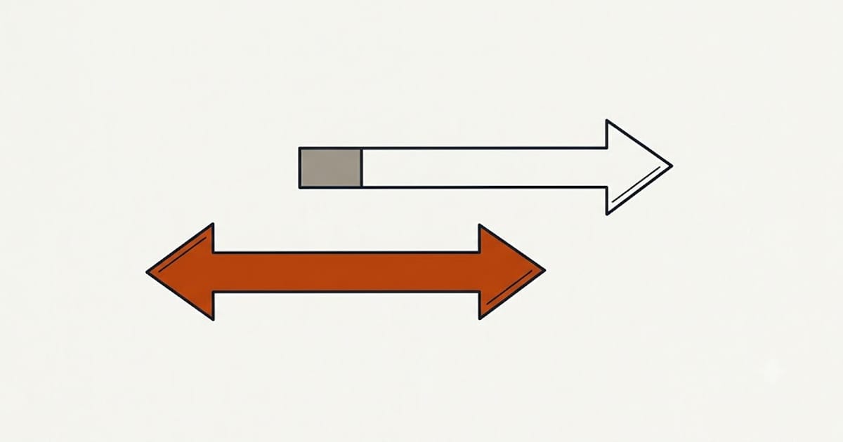 The same distance, two different durations